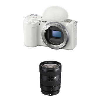 Sony ZV-E10 Mirrorless Camera with 16-55mm f/2.8 Lens Kit (White)