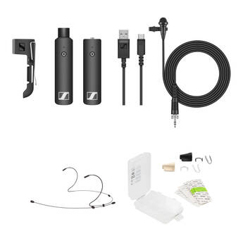 Sennheiser XSW-D LAVALIER SET Digital Wireless Lavalier and Black Headset Microphone System with Hiding Kit (2.4 GHz)
