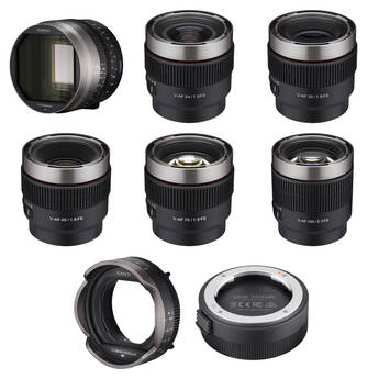 Rokinon Cine AF APS-C Anamorphic 5-Lens Kit with Pro Controller & Lens Station (Sony E)
