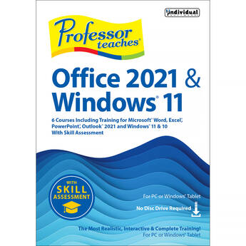 Individual Software Professor Teaches Office 2021 & Windows 11 with Skill Assessment (6-Course Tutorial)