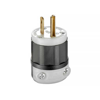 Leviton 5266-C Straight Blade NEMA 5-15P AC Plug Connector (15A, 125V)