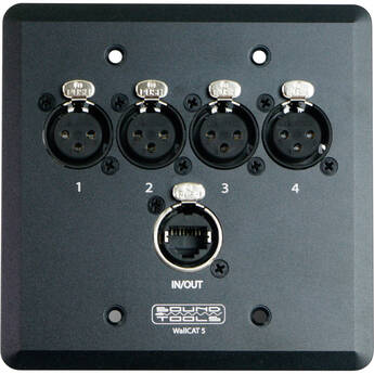 SoundTools WallCat 5 XLR Audio Over Cat5 (XLR Female, Black)
