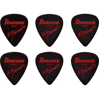 Ibanez Kiko Loureiro Signature 1.2mm Teardrop Guitar Pick (Black, 6-Pack)