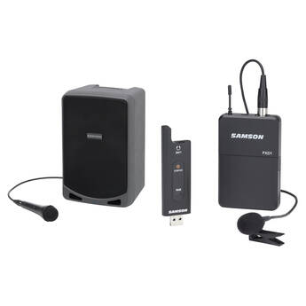 Samson Expedition XP106 Portable PA System Kit with XPD2 Wireless Lavalier Mic