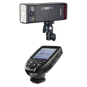 Godox AD200Pro II TTL Pocket Flash with XProN TTL Trigger Kit for Nikon
