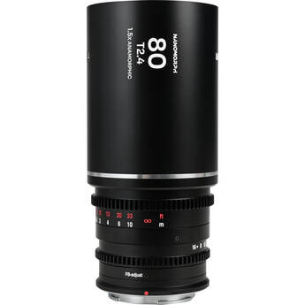 Venus Optics Laowa Nanomorph 80mm T2.4 1.5x S35 Anamorphic Lens (Sony E, Silver Flare)