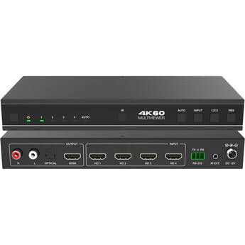 DVDO 4K 4x1 Seamless HDMI Switcher with Multiview