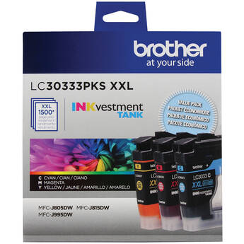 Brother LC30333PKS 3-Pack Standard-Yield Color Ink Cartridges (3-Pack)
