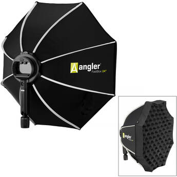 Angler On-Camera Flash FastBox 24" Octagonal Softbox Kit with Fabric Grid