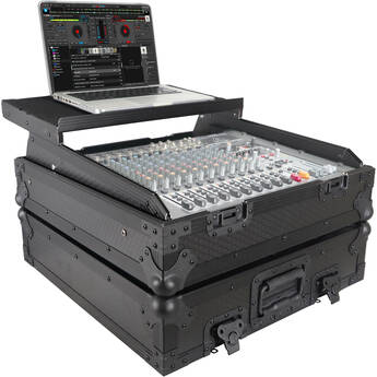 ProX 19" Slant Rackmount Case (10 RU, Black on Black)