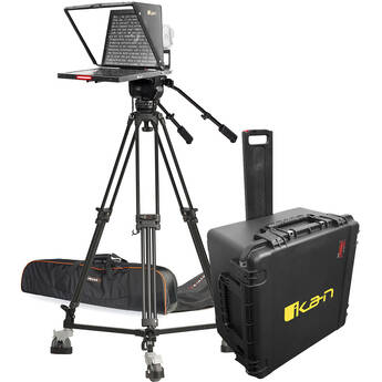 ikan 19" Widescreen Teleprompter, Tripod & Dolly Turnkey Kit