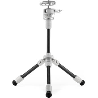Tilta BT03E Carbon Fiber Tabletop Tripod with Ball Head and Extendable Center Column (Snow White)