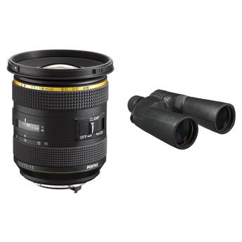 Pentax HD-DA* 11-18mm f/2.8 Lens with Binoculars Kit