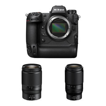 Nikon Z9 Mirrorless Camera with 28-75mm f/2.8 and 70-180mm f/2.8 Lens Kit