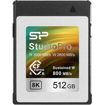 Silicon Power 512GB StudioPro CFexpress 4.0 Type B Memory Card