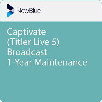 NewBlueFX Captivate (Titler Live 5) Broadcast 1-Year Maintenance