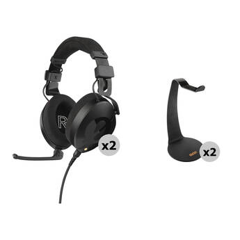 RODE NTH-100M Professional Over-Ear Headset Kit with Desktop Stand (2-Pack)