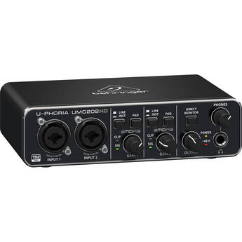 Behringer UMC202HD 2x2 Desktop USB Audio Interface
