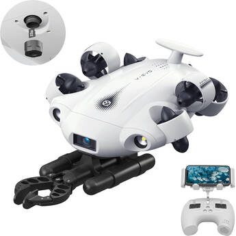 QYSEA FIFISH V-EVO Underwater AI ROV with Robotic Arm and Removable SD Card