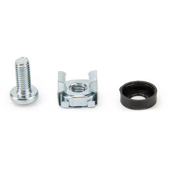 Rocstor M5 Rack Screw & Cage Nut (20-Pack, Zinc Plated Silver)