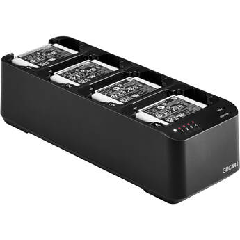 Shure SBC441US Four-Bay Charger for ADXR Receivers & SB910 Batteries (with Power Supply)