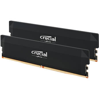 Crucial 32GB Pro Overclocking DDR5 6400 MT/s UDIMM Memory Kit (2 x 16GB, Black)