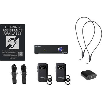 Listen Technologies LWS-02-A1 2-Channel Wi-Fi System with 2 Receivers