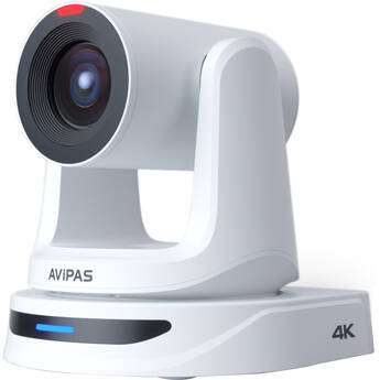 AViPAS AV-2040 HDMI/3G-SDI/IP/USB Auto Tracking UHD 4K 20x PTZ Camera with Tally (White)