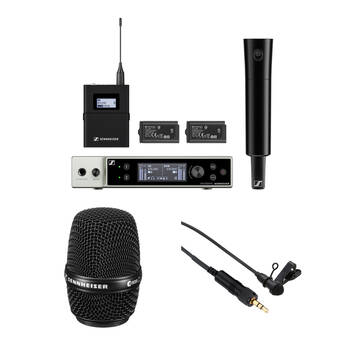 Sennheiser EW-DX SK-SKM-S Dual-Channel Digital Wireless System Kit with Bodypack, Handheld Transmitters, and Mics (R1-9: 520 to 607 MHz)