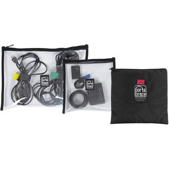 PortaBrace POUCH-CLEARSET Clear and Padded Equipment Pouch Set