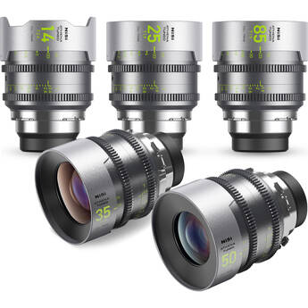 NiSi ATHENA Tuned Prime T2.4/T1.9 Full-Frame 5-Lens Kit with Case (PL Mount)