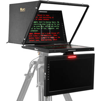ikan 19" PTZ Teleprompter with Widescreen Monitor & 19" Talent Monitor Kit