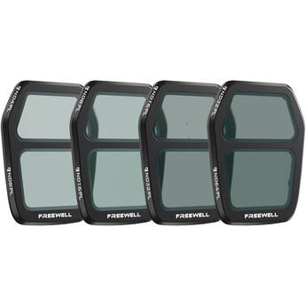Freewell Bright Day Split ND/PL Filter Set for DJI Air 3S (4-Pack)