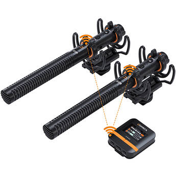 Comica Audio VM40 COMBO 2-Person Wireless Shotgun Microphone System (2.4 GHz)