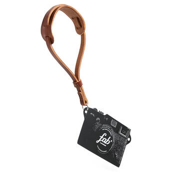 Fab' F2.8 Leather Wrist Strap with Pad (Brown)