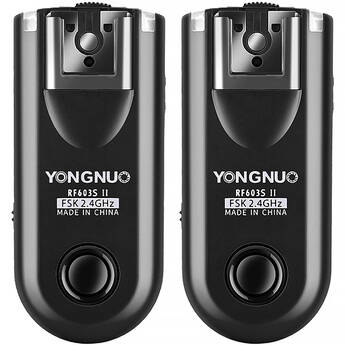 Yongnuo RF-603S II S2 Wireless Flash Trigger Kit for Sony