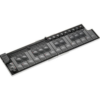 Korg nanoKEY Fold Slimline Foldable MIDI Keyboard Controller (White)