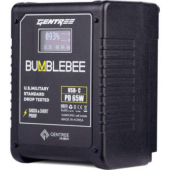 GENTREE V-Mount Micro-Size Life-Cyle Counter Battery with OLED Display (98Wh)