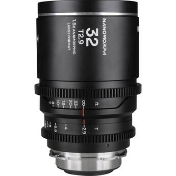 Venus Optics Laowa Nanomorph 32mm T2.9 1.5x LF Anamorphic Lens (ARRI PL & Canon EF, Silver Flare)