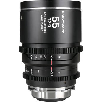 Venus Optics Laowa Nanomorph 55mm T2.9 1.5x LF Anamorphic Lens (ARRI PL & Canon EF, Silver Flare)