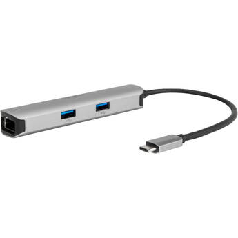 Rocstor USB-C to HDMI 4K, RJ45, 5-In-1 Multiport Adapter