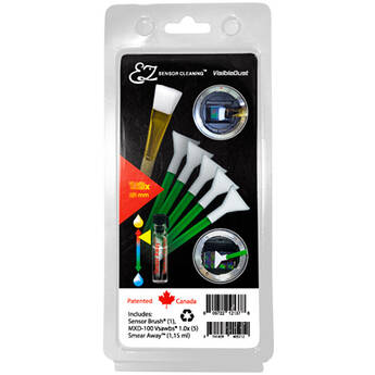 VisibleDust EZ Sensor Cleaning Kit PLUS with Smear Away, 5 Green 1.0x Vswabs and Sensor Brush