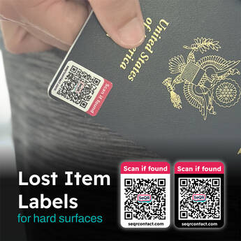 SeQR Contact Lost Item Labels (48-Pack)