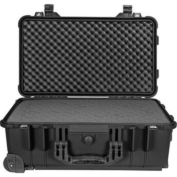 RAGAR Eylar Wheeled Carry-On Hard Case with Foam Insert (Black, 22")