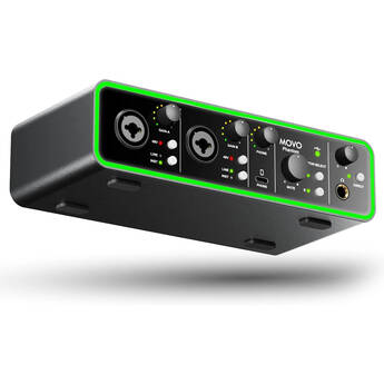 Movo Photo Phantom 2-Channel USB Audio Interface with RGB