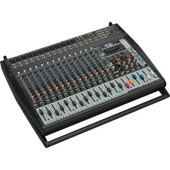 Behringer Europower PMP6000 1600W 20-Input Powered PA Mixer with Dual Multi-FX Processor and Feedback Eliminator
