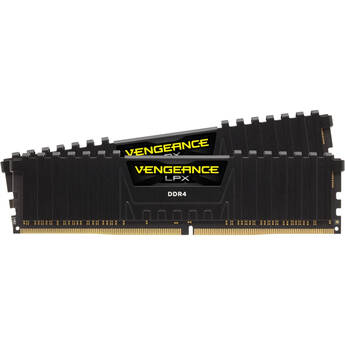 CORSAIR 32GB VENGEANCE Series DDR4 DIMM Memory Kit (2 x 16GB, Black)