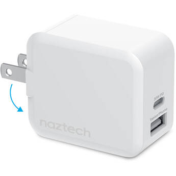 Naztech 2-Port USB-A/USB-C Wall Charger