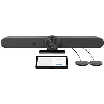 Logitech 4K Rally Bar with TAP Controller & 2 Mic Pods Kit (No Radio)