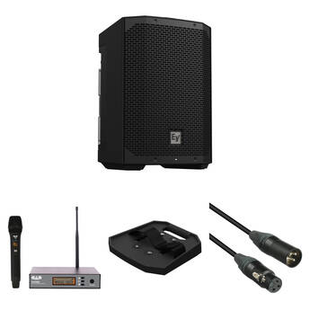 Electro-Voice EVERSE 8 Portable Loudspeaker Kit with Wireless Mic and Tray